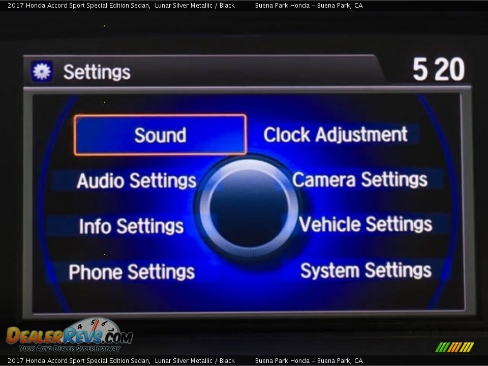 2017 Honda Accord Sport Special Edition Sedan Lunar Silver Metallic / Black Photo #22