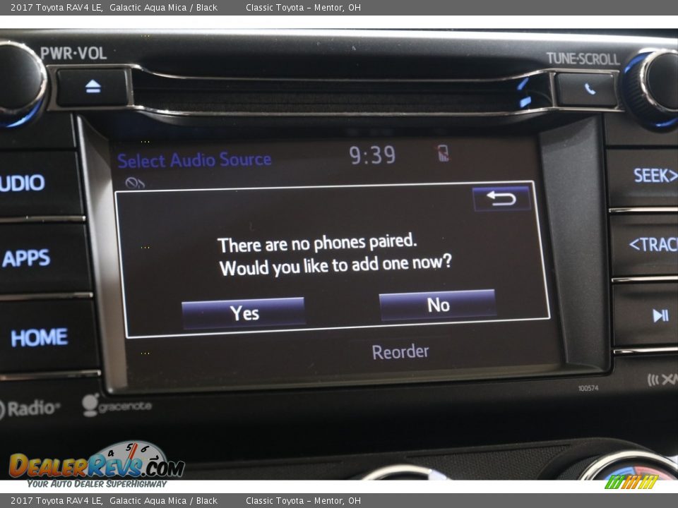 2017 Toyota RAV4 LE Galactic Aqua Mica / Black Photo #11