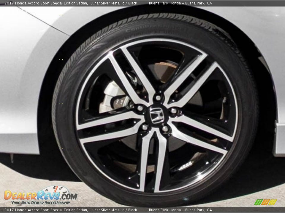 2017 Honda Accord Sport Special Edition Sedan Lunar Silver Metallic / Black Photo #33