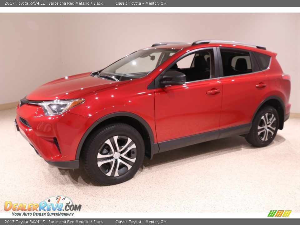 2017 Toyota RAV4 LE Barcelona Red Metallic / Black Photo #3