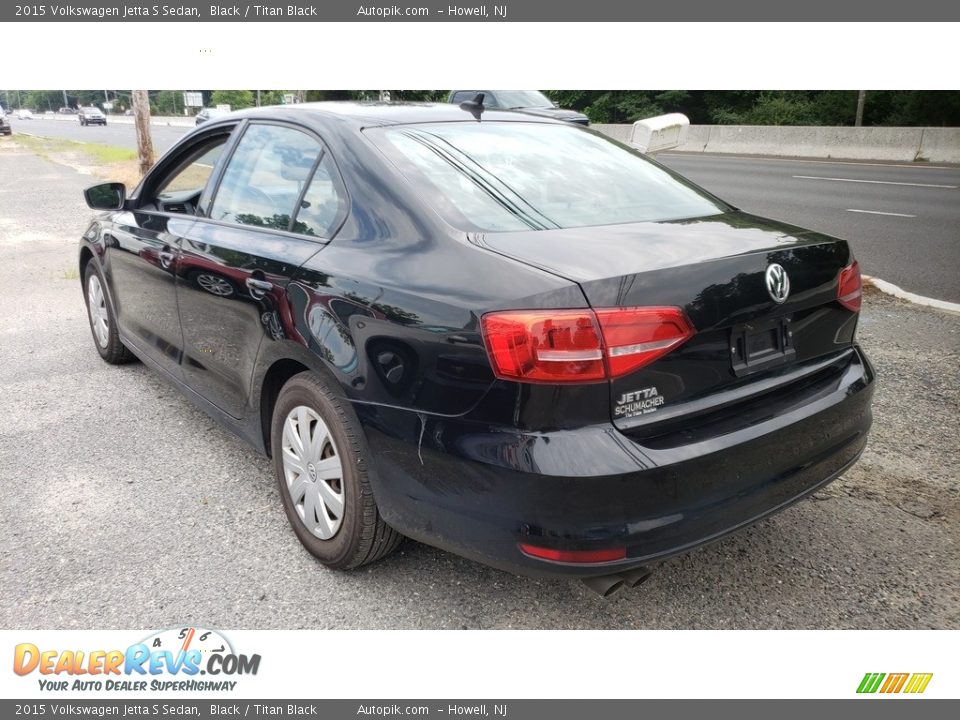 2015 Volkswagen Jetta S Sedan Black / Titan Black Photo #7