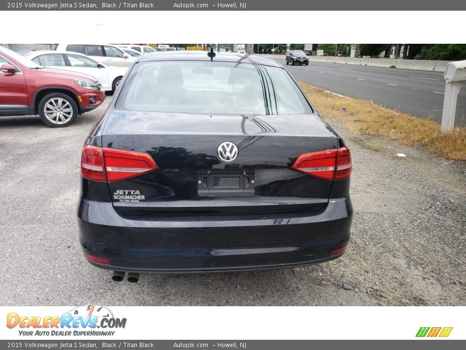 2015 Volkswagen Jetta S Sedan Black / Titan Black Photo #8