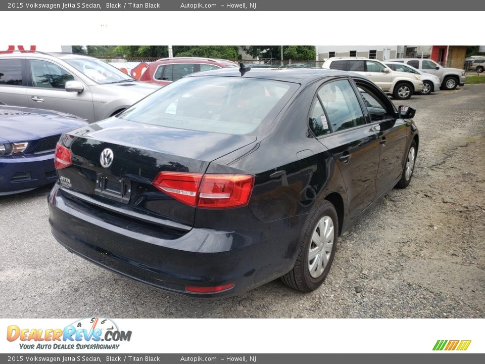 2015 Volkswagen Jetta S Sedan Black / Titan Black Photo #9