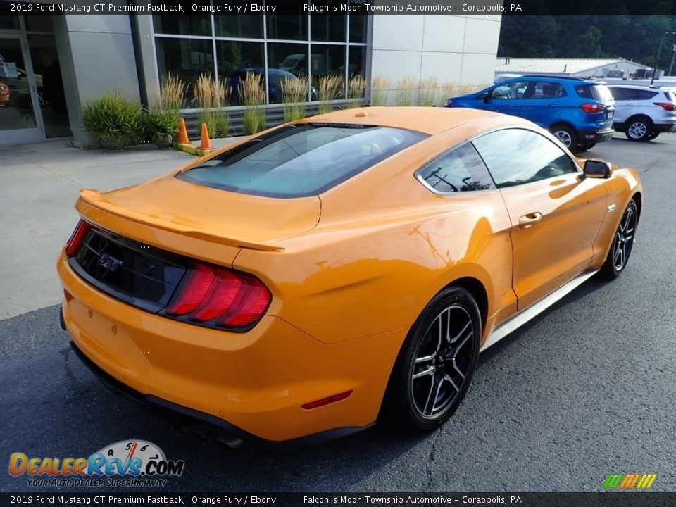 2019 Ford Mustang GT Premium Fastback Orange Fury / Ebony Photo #2