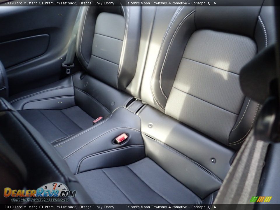 Rear Seat of 2019 Ford Mustang GT Premium Fastback Photo #16