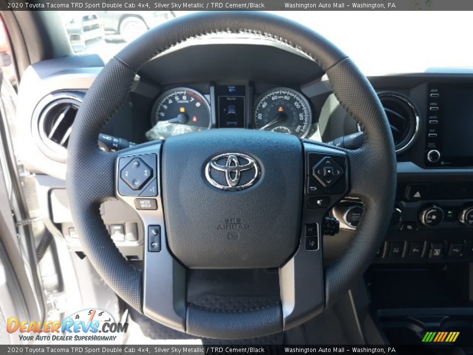 2020 Toyota Tacoma TRD Sport Double Cab 4x4 Steering Wheel Photo #9