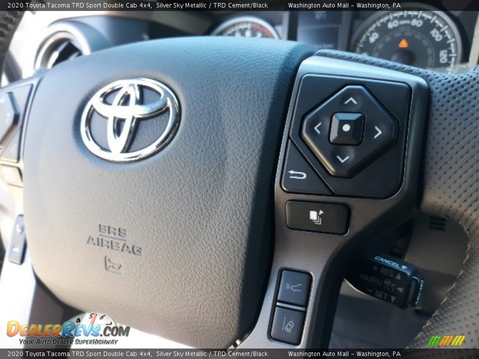 2020 Toyota Tacoma TRD Sport Double Cab 4x4 Steering Wheel Photo #10
