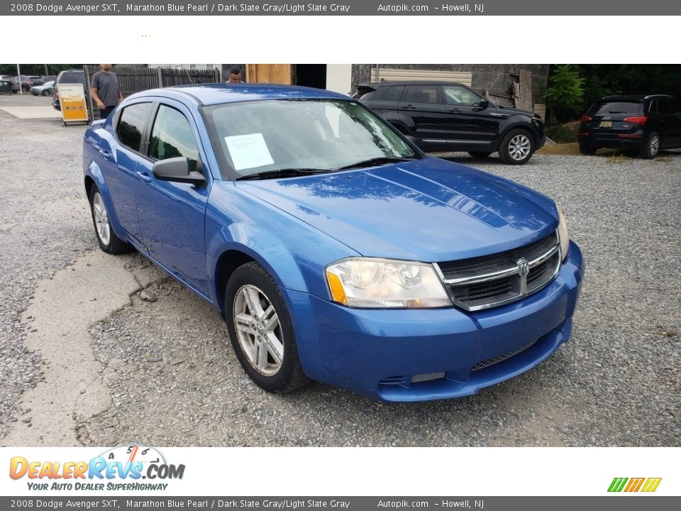 2008 Dodge Avenger SXT Marathon Blue Pearl / Dark Slate Gray/Light Slate Gray Photo #3