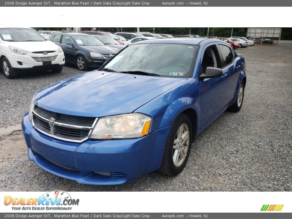 2008 Dodge Avenger SXT Marathon Blue Pearl / Dark Slate Gray/Light Slate Gray Photo #5