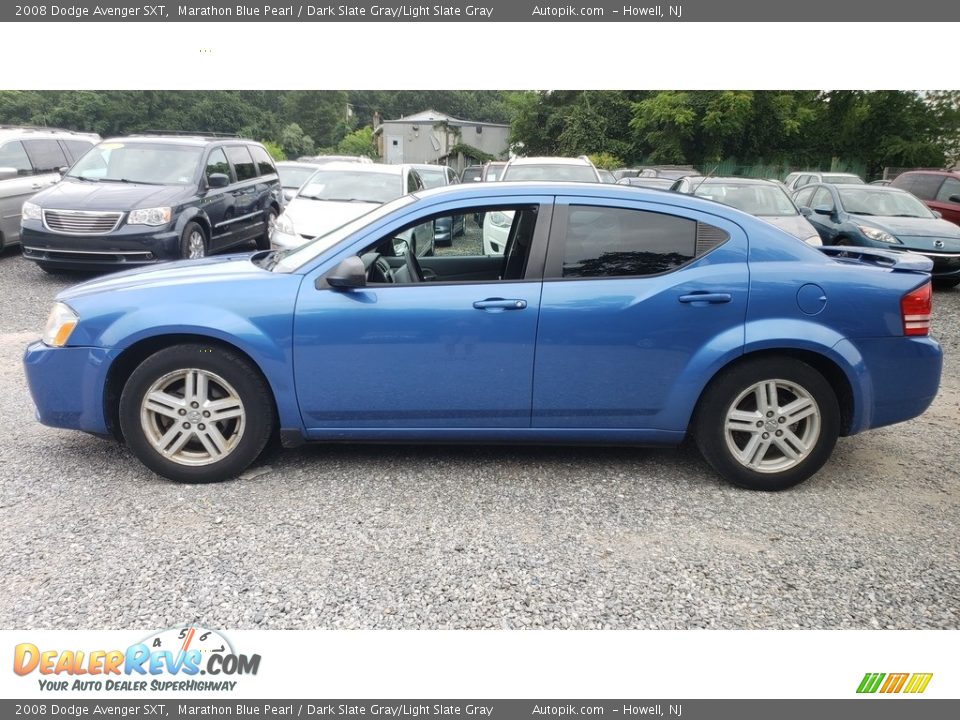2008 Dodge Avenger SXT Marathon Blue Pearl / Dark Slate Gray/Light Slate Gray Photo #6