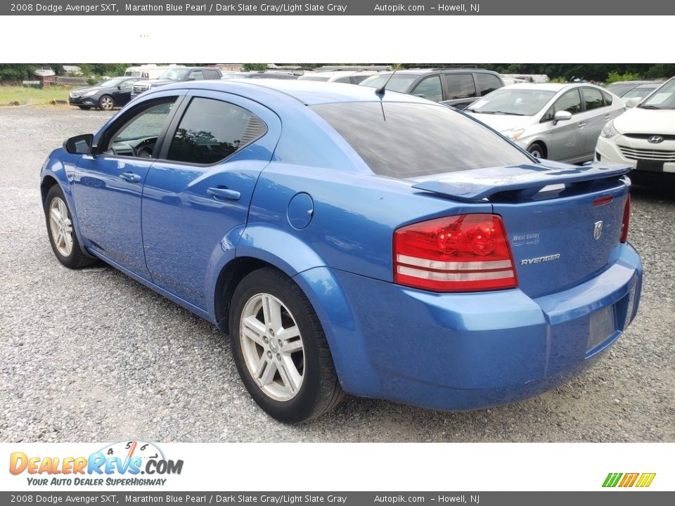 2008 Dodge Avenger SXT Marathon Blue Pearl / Dark Slate Gray/Light Slate Gray Photo #7