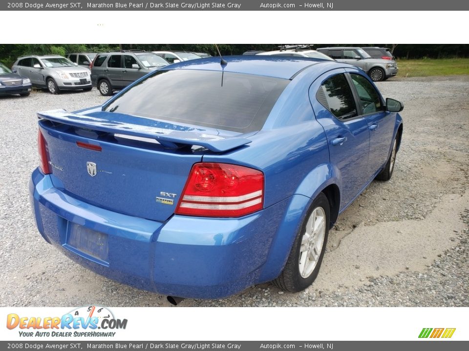 2008 Dodge Avenger SXT Marathon Blue Pearl / Dark Slate Gray/Light Slate Gray Photo #9