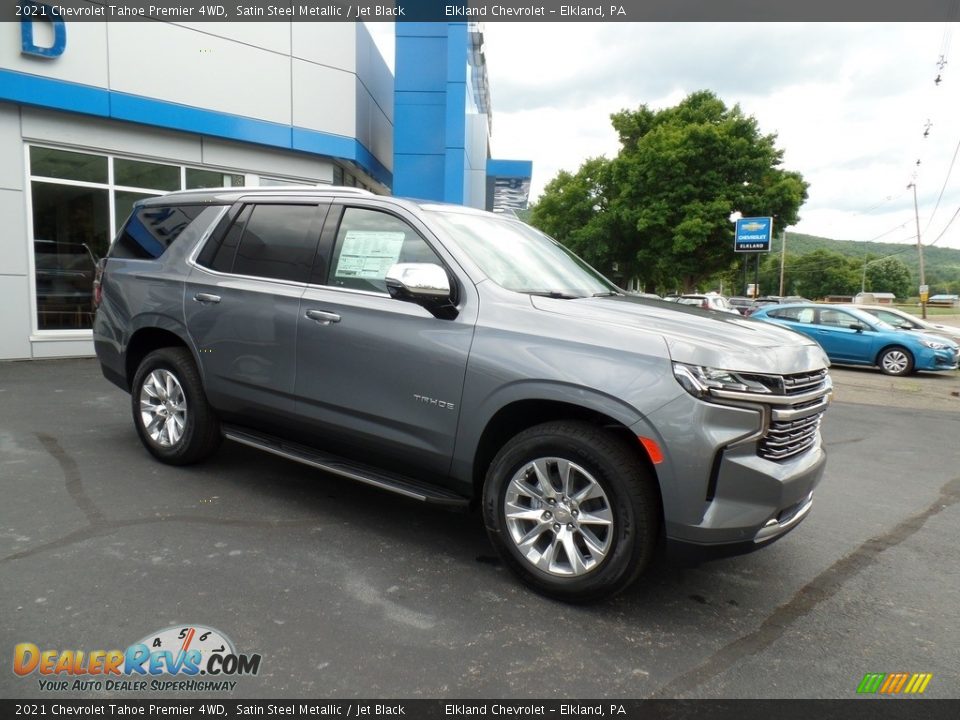 2021 Chevrolet Tahoe Premier 4WD Satin Steel Metallic / Jet Black Photo #5