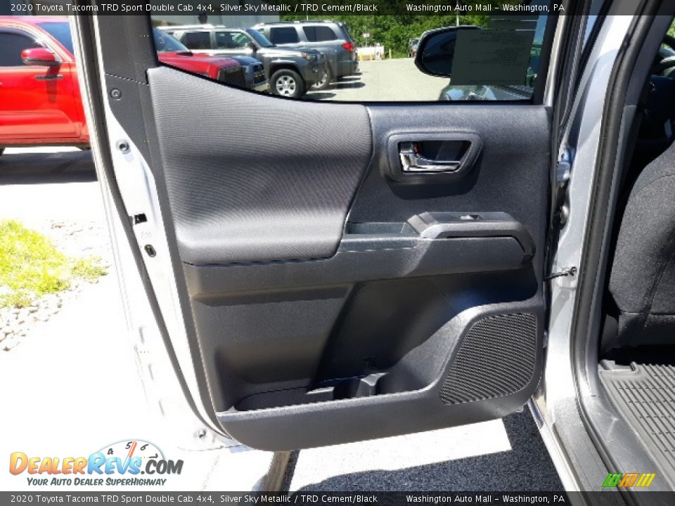 2020 Toyota Tacoma TRD Sport Double Cab 4x4 Silver Sky Metallic / TRD Cement/Black Photo #23