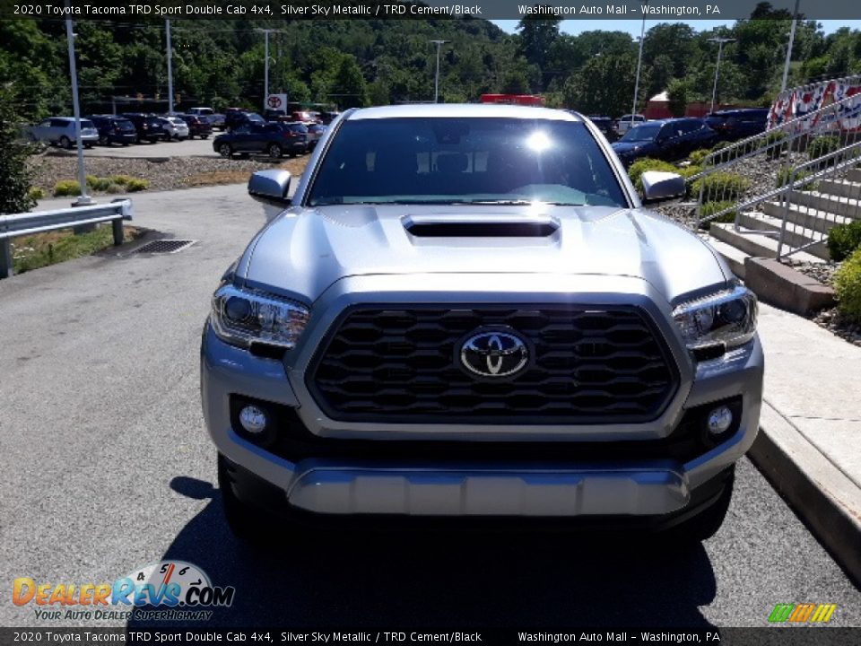 2020 Toyota Tacoma TRD Sport Double Cab 4x4 Silver Sky Metallic / TRD Cement/Black Photo #25