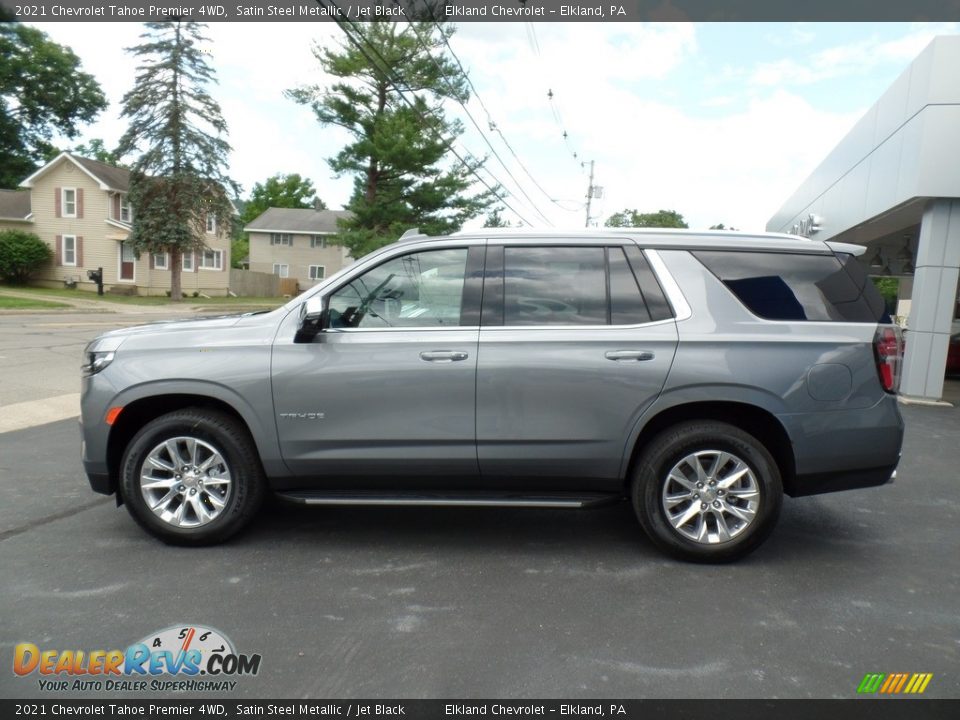 Satin Steel Metallic 2021 Chevrolet Tahoe Premier 4WD Photo #10