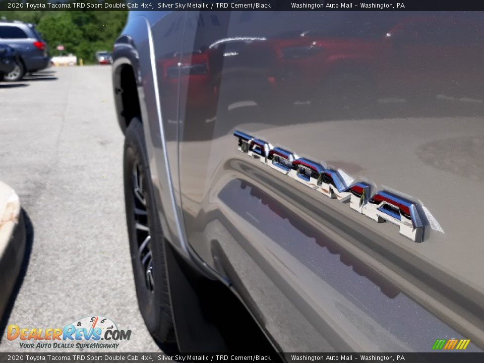 2020 Toyota Tacoma TRD Sport Double Cab 4x4 Silver Sky Metallic / TRD Cement/Black Photo #34