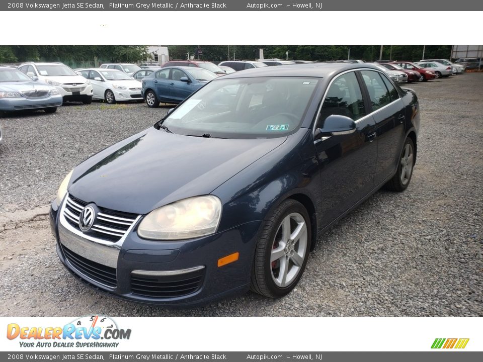 2008 Volkswagen Jetta SE Sedan Platinum Grey Metallic / Anthracite Black Photo #5