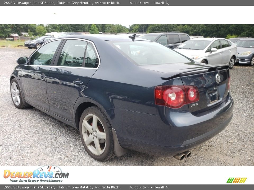 2008 Volkswagen Jetta SE Sedan Platinum Grey Metallic / Anthracite Black Photo #7