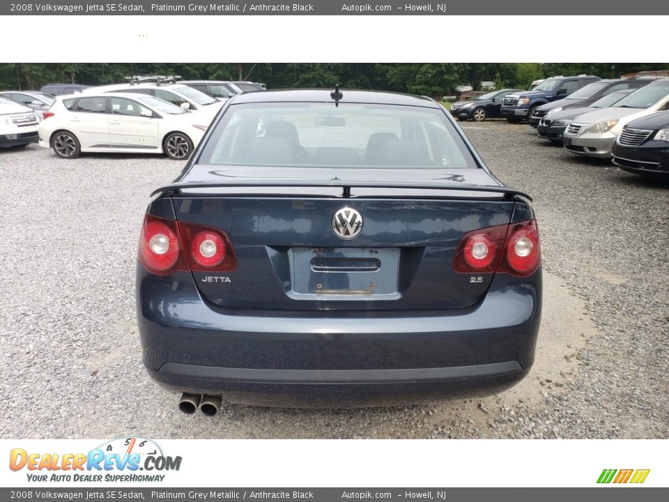 2008 Volkswagen Jetta SE Sedan Platinum Grey Metallic / Anthracite Black Photo #8