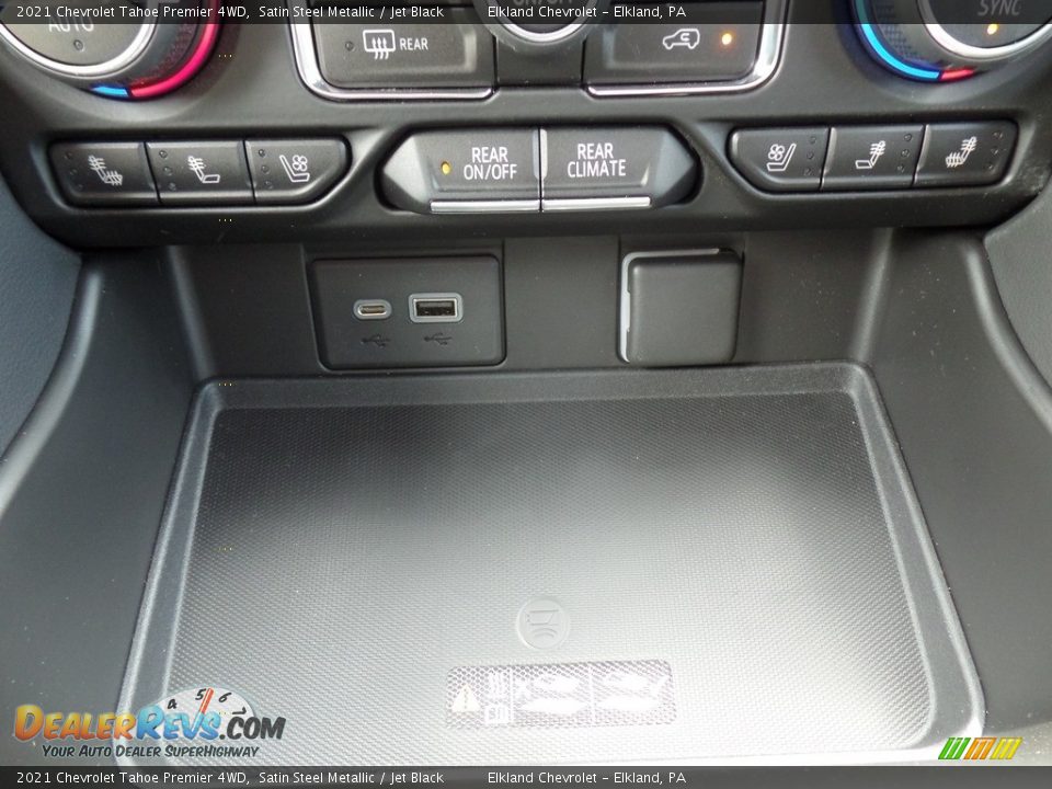 2021 Chevrolet Tahoe Premier 4WD Satin Steel Metallic / Jet Black Photo #34