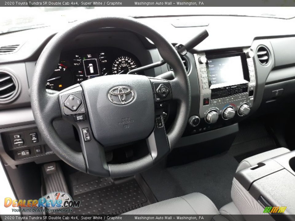 2020 Toyota Tundra SR Double Cab 4x4 Super White / Graphite Photo #3