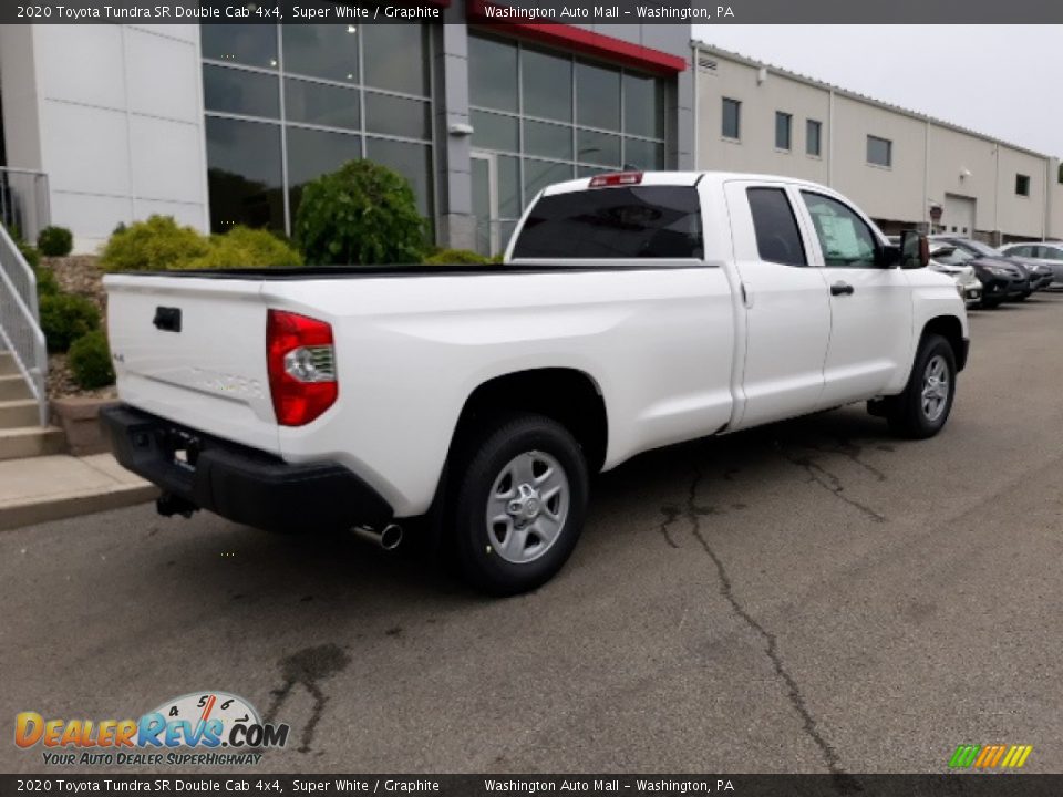 2020 Toyota Tundra SR Double Cab 4x4 Super White / Graphite Photo #26