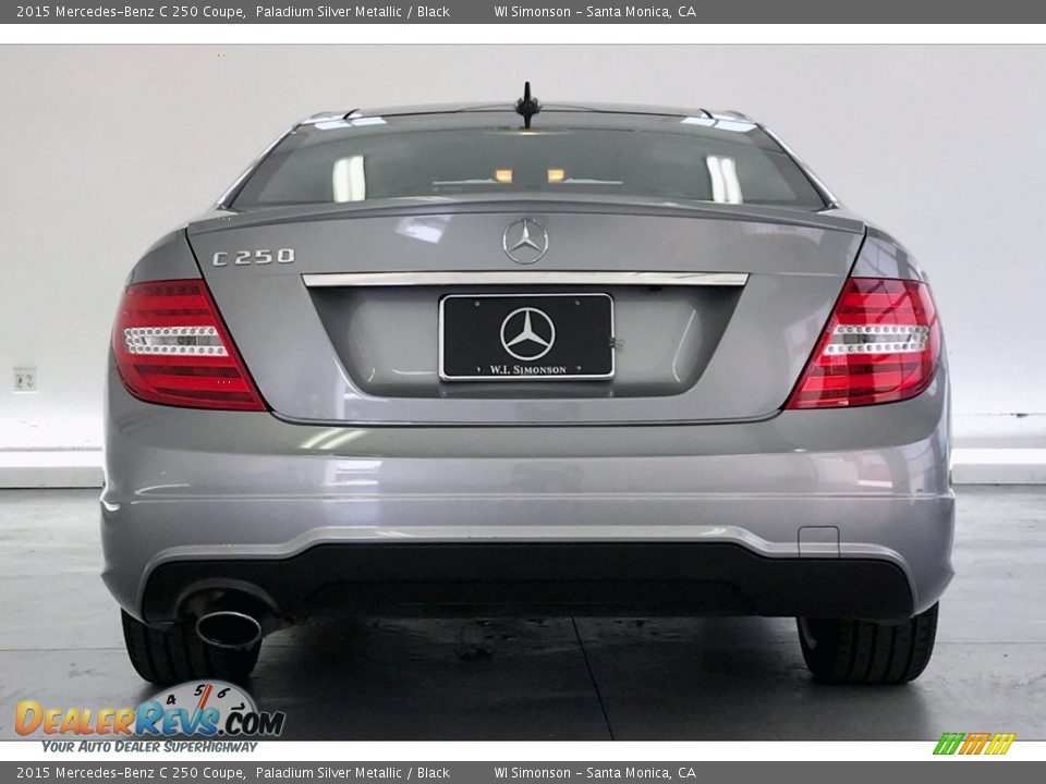 2015 Mercedes-Benz C 250 Coupe Paladium Silver Metallic / Black Photo #3