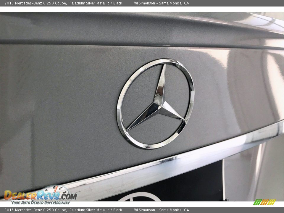 2015 Mercedes-Benz C 250 Coupe Paladium Silver Metallic / Black Photo #7
