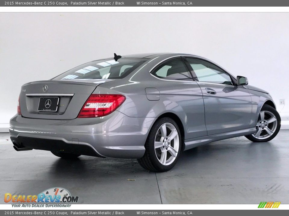 2015 Mercedes-Benz C 250 Coupe Paladium Silver Metallic / Black Photo #16