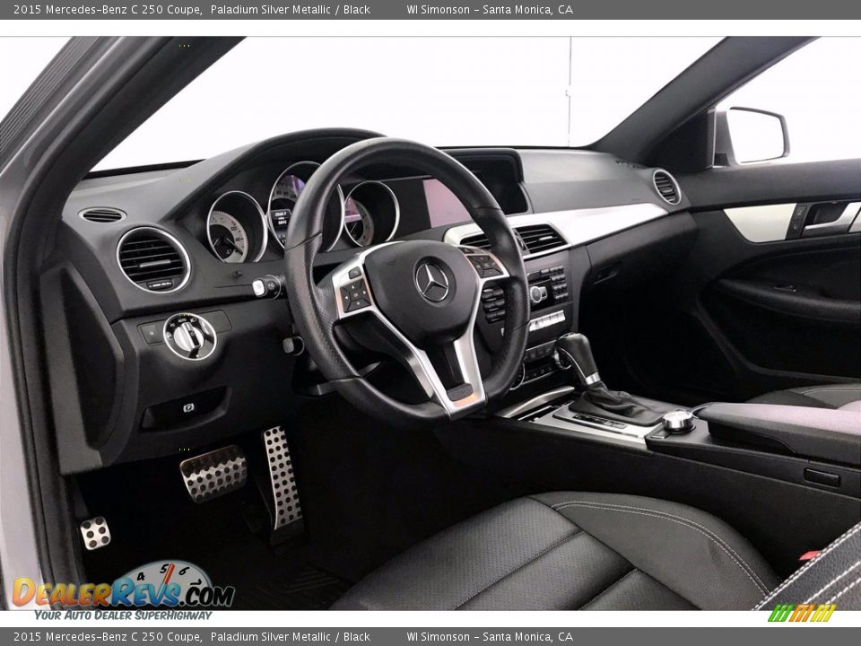 Black Interior - 2015 Mercedes-Benz C 250 Coupe Photo #22