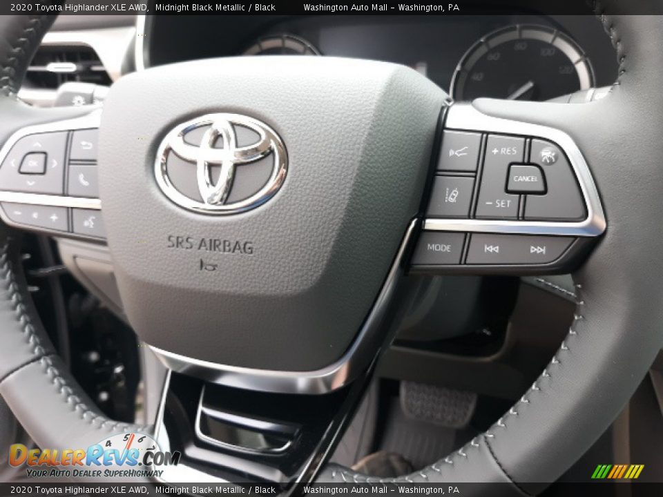 2020 Toyota Highlander XLE AWD Midnight Black Metallic / Black Photo #5