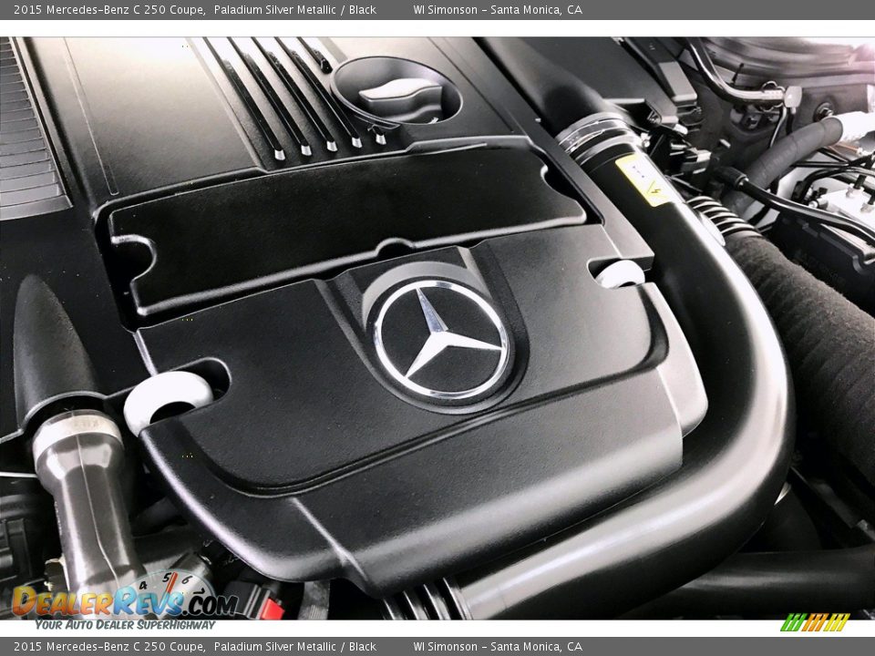 2015 Mercedes-Benz C 250 Coupe Paladium Silver Metallic / Black Photo #31