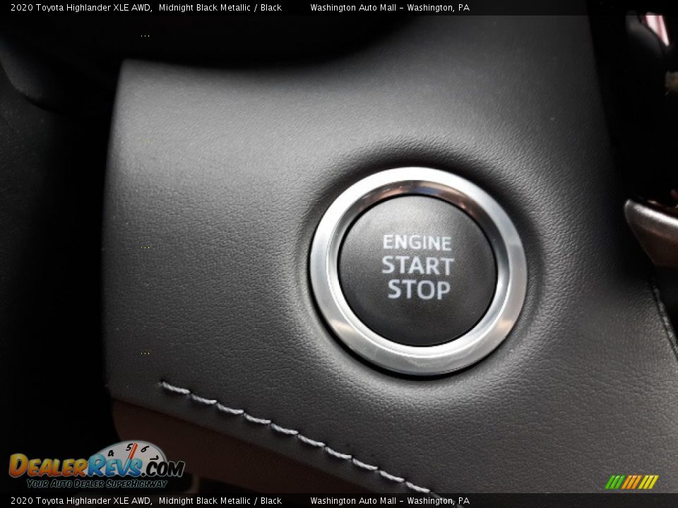 2020 Toyota Highlander XLE AWD Midnight Black Metallic / Black Photo #8