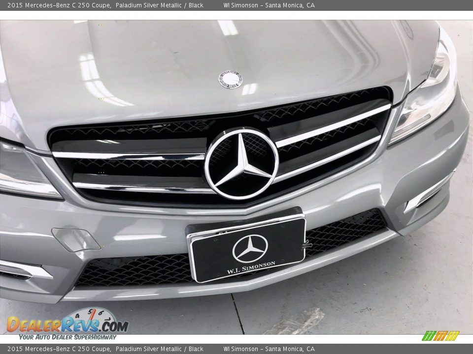 2015 Mercedes-Benz C 250 Coupe Paladium Silver Metallic / Black Photo #33