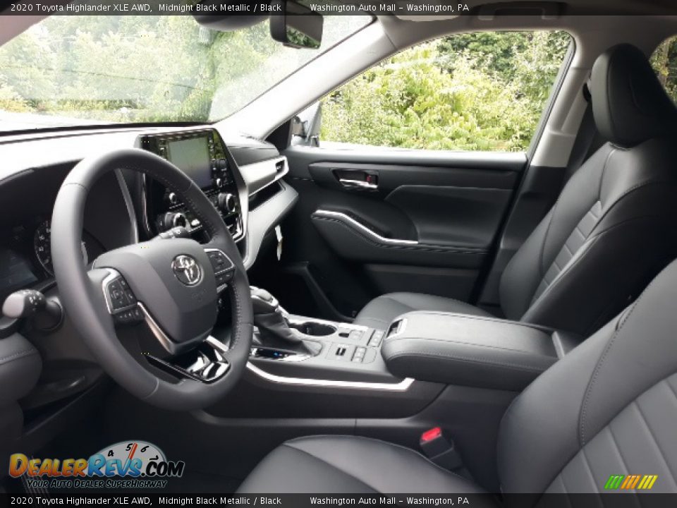 2020 Toyota Highlander XLE AWD Midnight Black Metallic / Black Photo #17