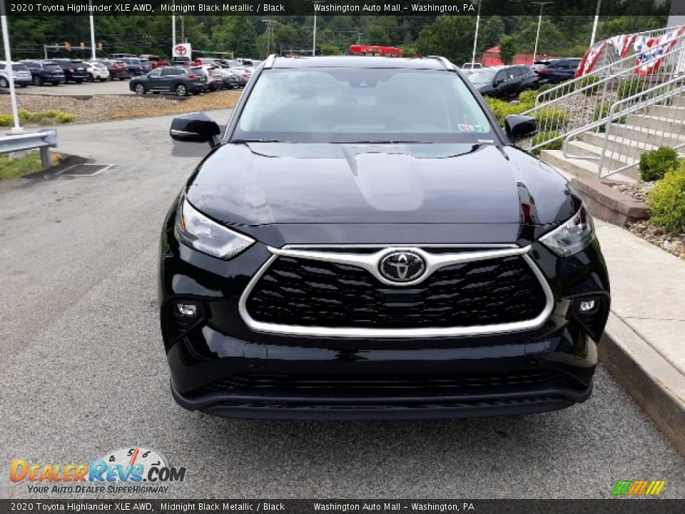 2020 Toyota Highlander XLE AWD Midnight Black Metallic / Black Photo #27