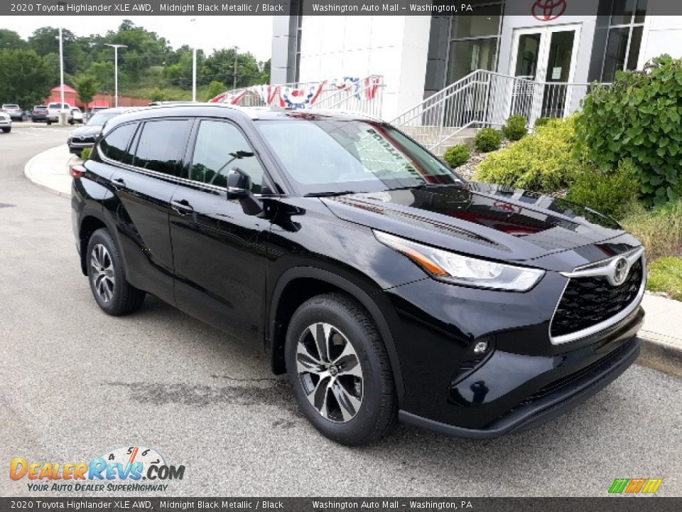 2020 Toyota Highlander XLE AWD Midnight Black Metallic / Black Photo #28