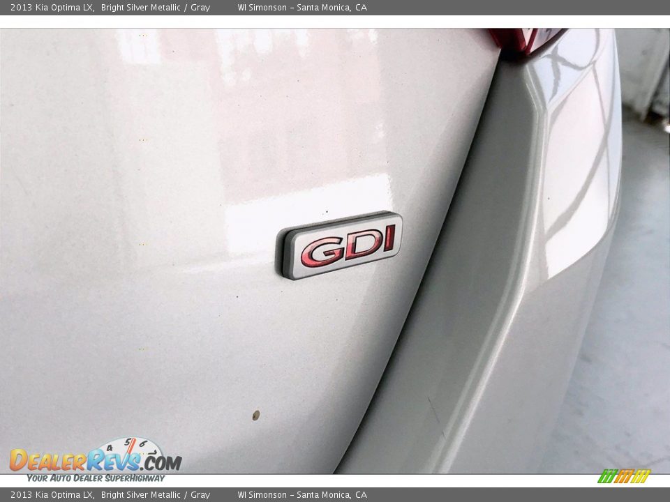 2013 Kia Optima LX Bright Silver Metallic / Gray Photo #7