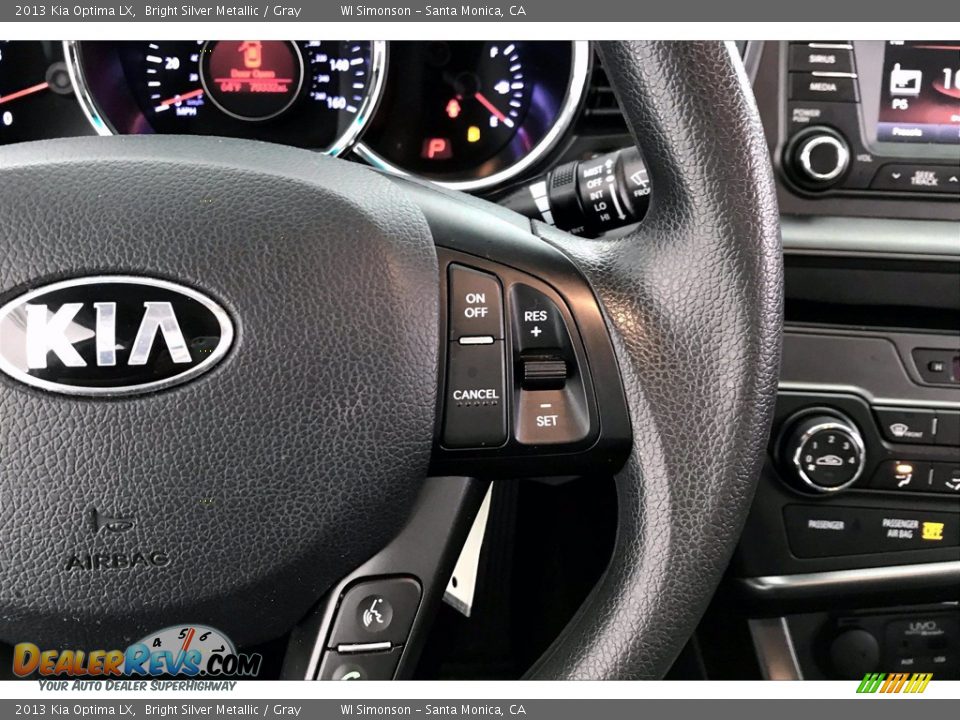 2013 Kia Optima LX Bright Silver Metallic / Gray Photo #19