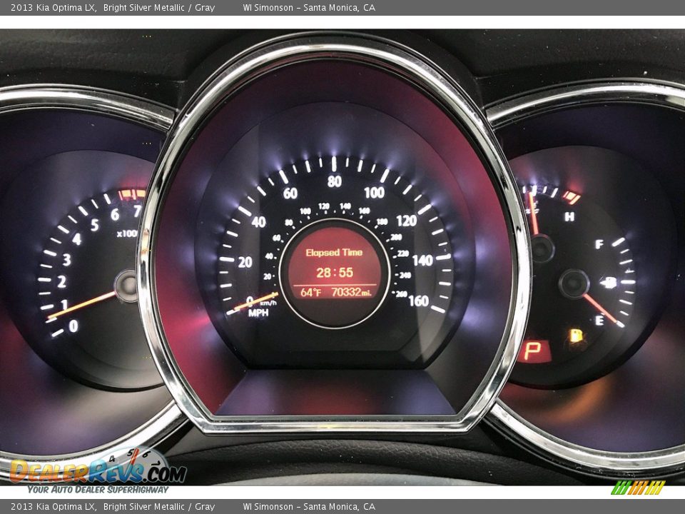 2013 Kia Optima LX Bright Silver Metallic / Gray Photo #20