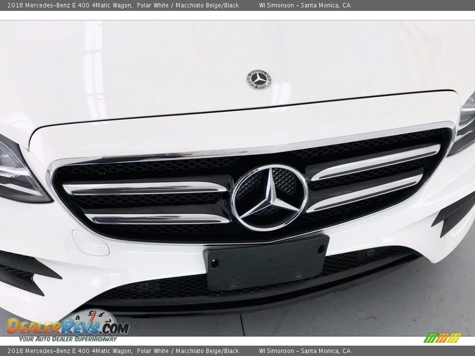 2018 Mercedes-Benz E 400 4Matic Wagon Polar White / Macchiato Beige/Black Photo #33