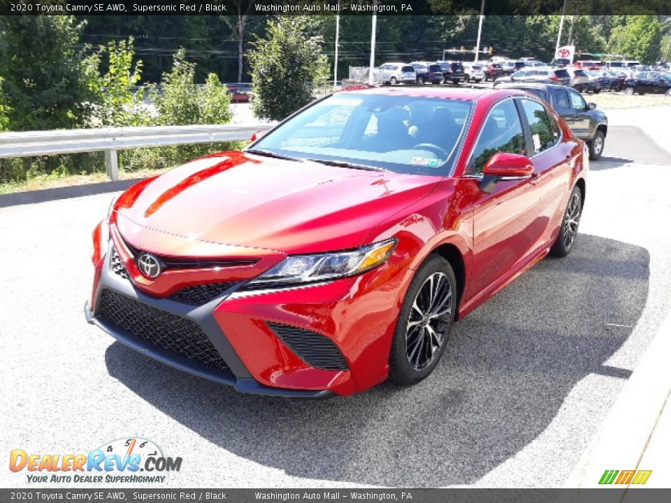 2020 Toyota Camry SE AWD Supersonic Red / Black Photo #25