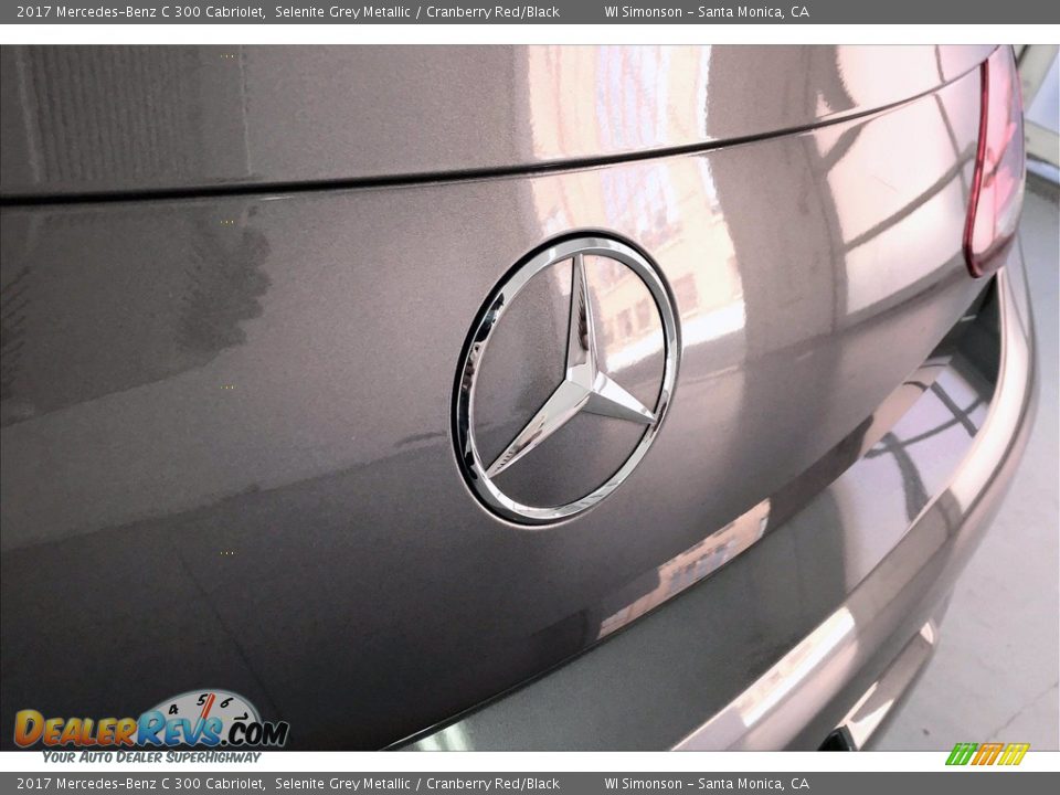 2017 Mercedes-Benz C 300 Cabriolet Selenite Grey Metallic / Cranberry Red/Black Photo #7