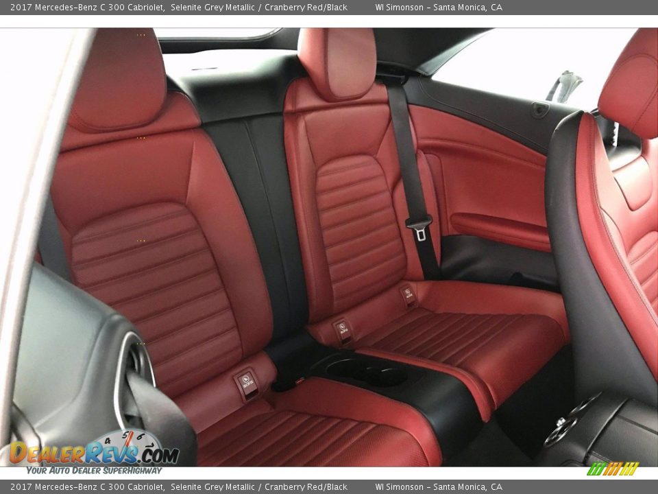 2017 Mercedes-Benz C 300 Cabriolet Selenite Grey Metallic / Cranberry Red/Black Photo #13