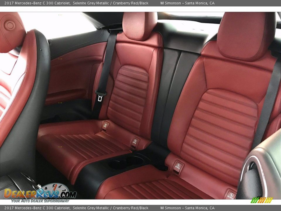2017 Mercedes-Benz C 300 Cabriolet Selenite Grey Metallic / Cranberry Red/Black Photo #15