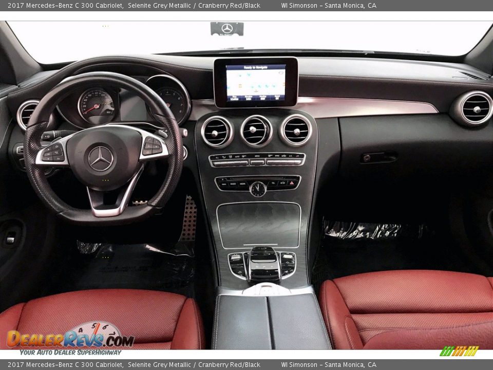 2017 Mercedes-Benz C 300 Cabriolet Selenite Grey Metallic / Cranberry Red/Black Photo #17