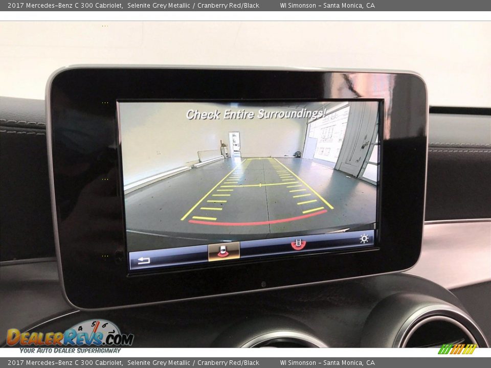 2017 Mercedes-Benz C 300 Cabriolet Selenite Grey Metallic / Cranberry Red/Black Photo #21