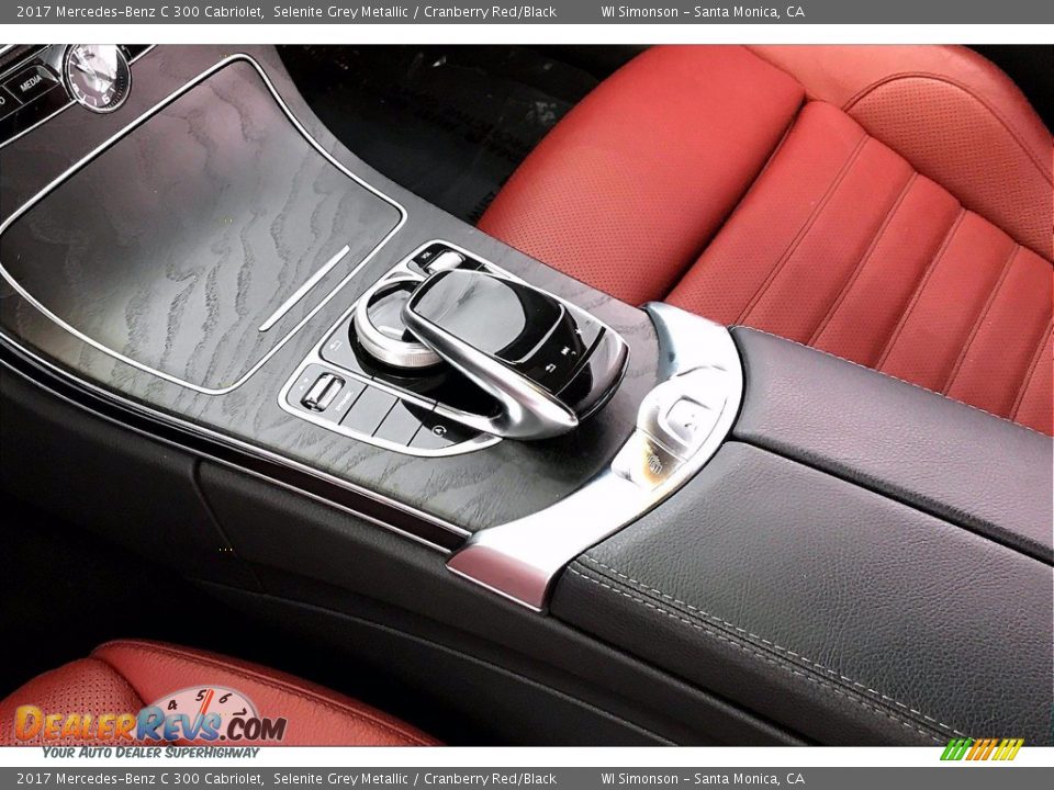 2017 Mercedes-Benz C 300 Cabriolet Selenite Grey Metallic / Cranberry Red/Black Photo #23