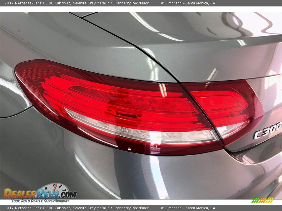 2017 Mercedes-Benz C 300 Cabriolet Selenite Grey Metallic / Cranberry Red/Black Photo #26